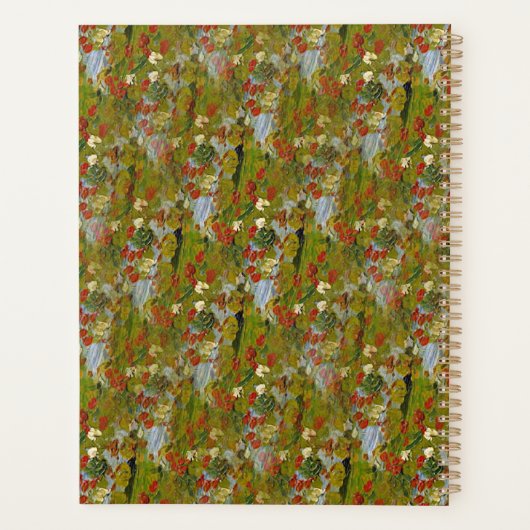 Tuin bij Auvers, Vincent van Gogh Planner (Achterkant)