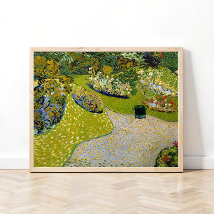Tuin bij Auvers, Vincent van Gogh Poster