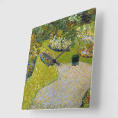 Tuin bij Auvers, Vincent van Gogh Vierkante Klok (Hoek)