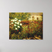 Tuin bij Giverny Canvas Afdruk (Voorkant)