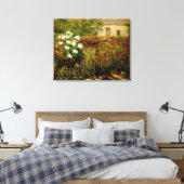 Tuin bij Giverny Canvas Afdruk (Insitu (Slaapkamer))