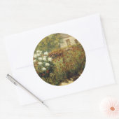 Tuin bij Giverny Ronde Sticker (Envelop)