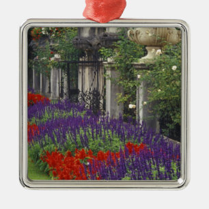 Tuin bij het Mirabell-paleis, Salzburg, Oostenrijk Metalen Ornament