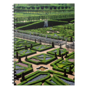 Tuin bij Kasteel Villandry, Indre-et-Loire, Notitieboek