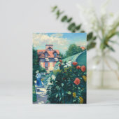 Tuin bij Petit Gennevilliers van Caillebotte Feestdagenkaart (Staand voorkant)