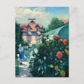 Tuin bij Petit Gennevilliers van Caillebotte Feestdagenkaart (Voorkant)