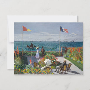 Tuin bij Sainte-Adresse, beroemd schilderij Briefkaart