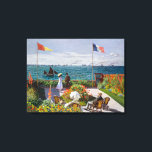 Tuin bij Sainte-Adresse | Claude Monet | Canvas Afdruk<br><div class="desc">De tuin van Sainte-Adresse is een schilderij van Claude Monet uit 1867.</div>