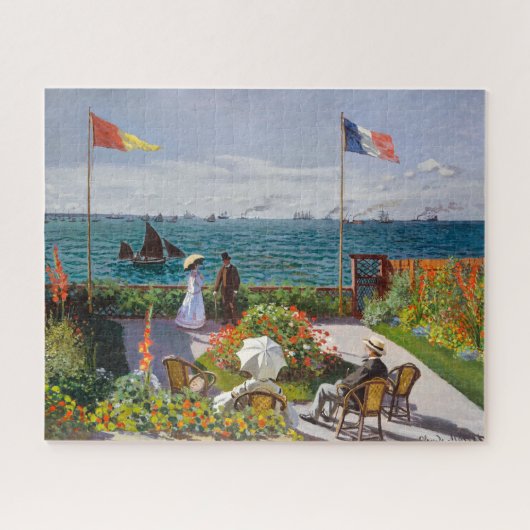 Tuin bij Sainte-Adresse | Claude Monet | Legpuzzel (Horizontaal)