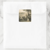 Tuin bij Tiflis, Georgia, bord 27 uit een boek Vierkante Sticker (Tas)