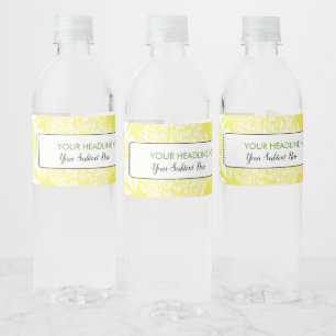 Tuin Bij Toilet Geel Water Label Waterfles Etiket