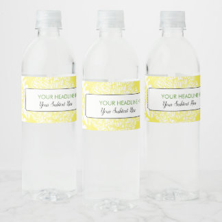 Tuin Bij Toilet Geel Water Label Waterfles Etiket