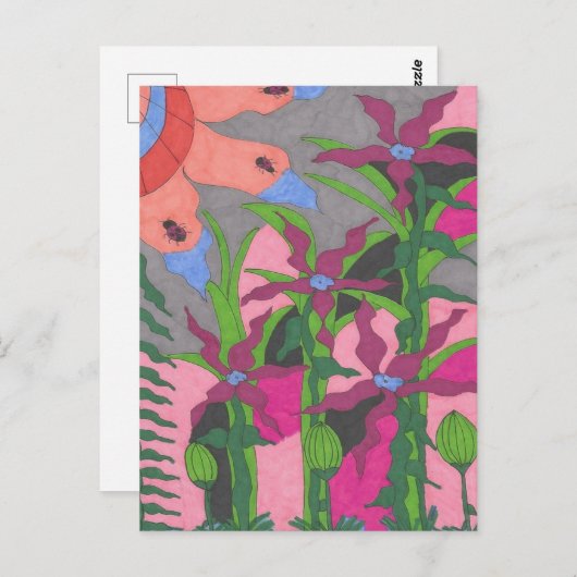 Tuin bij Twilight Briefkaart (Voorkant / Achterkant)