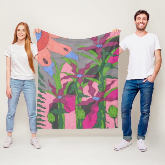 Tuin bij Twilight Fleece Deken (In situ)