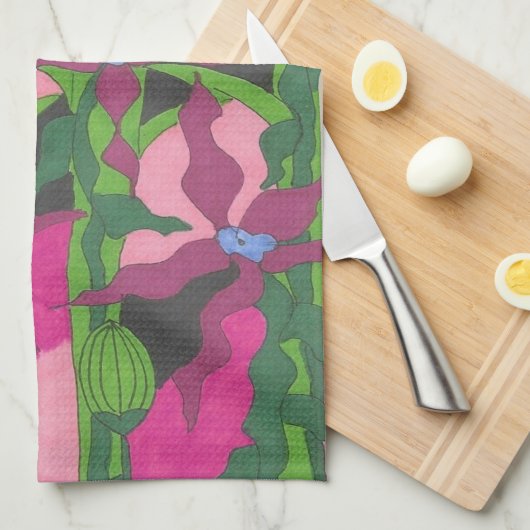 Tuin bij Twilight Theedoek (Quarter Fold)