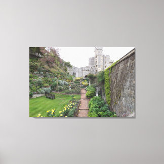 Tuin bij Windsor Castle Canvas Afdruk
