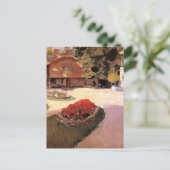 Tuin bij Yerres, schilderij, Briefkaart (Staand voorkant)