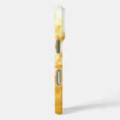 Tuin Blauwe Poppy Bloem Gouden Hemel met Monogram Case-Mate iPhone Case (Achterkant / Rechts)