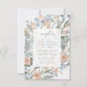 Tuin Bloei Ontvangstkaart RSVP Kaartje (Voorkant)