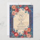  tuin bloei romantische bruiloft kaart (Voorkant)