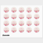 Tuin Bloei Vogel | Baby Shower Sticker (Vel)