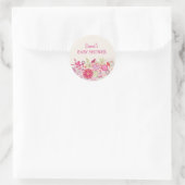 Tuin Bloei Vogel | Baby Shower Sticker (Tas)