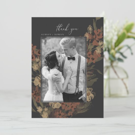 Tuin bloeien dank u kaart (Staand voorkant)