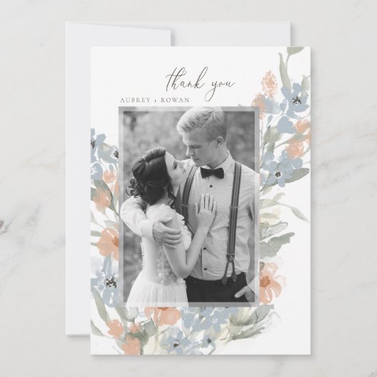 Tuin bloeit bedankkaart (Voorkant)