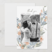 Tuin bloeit bedankkaart (Voorkant / Achterkant)