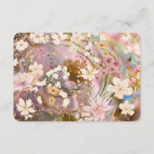 Tuin bloeit bruiloft informatiekaartje (Achterkant)