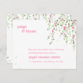 Tuin Bloeit Trouwreceptiekaart Informatiekaartje (Voorkant / Achterkant)