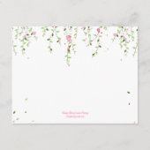 Tuin Bloeit Trouwreceptiekaart Informatiekaartje (Achterkant)