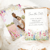 Tuin Bloem Aquarel Moderne Foto Huwelijk Save The Date