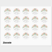 Tuin Bloem Bruidsfeest Favor Sticker (Vel)