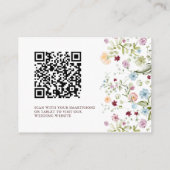 Tuin Bloem Bruiloft QR Code Details Informatiekaartje (Achterkant)