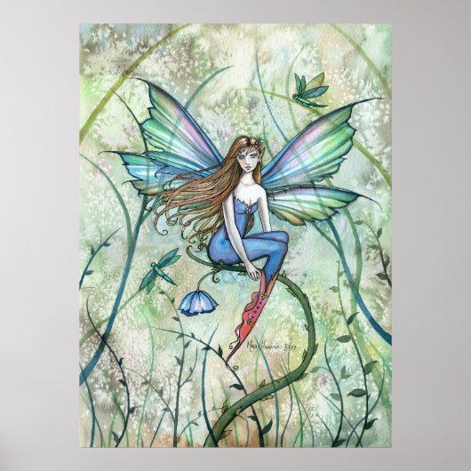 Tuin Bloem Fee Poster Print door Molly Harrison (Voorkant)