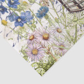  Tuin Bloem Gazebo Lady Frans Script Tissuepapier (Detail)