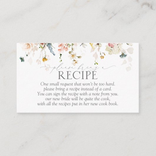 Tuin Bloem Graag Meebrengen Een Recept Bijkaartje Informatiekaartje (Voorkant)