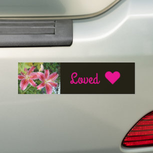 Tuin Bloem Stargazer Lelies Bumpersticker