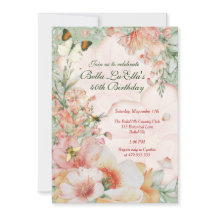 Tuin Bloem Thema Feest Uitnodigingen