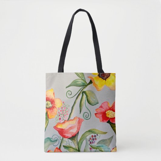 Tuin Bloem Tote Bag (Voorkant)