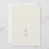 Tuin Bloem Verlovingsfeest Kaart (Achterkant)