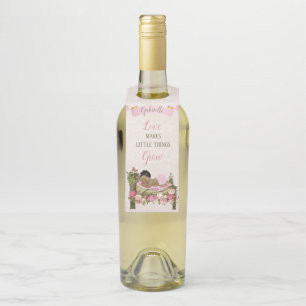 Tuin Bloembed Rozen Roze Ivoor Baby Shower Flessenhanger