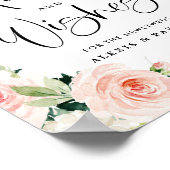 Tuin Bloemen Advies en Well Wishes Bruiloft Poster (Hoek)