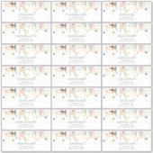 Tuin Bloemen Aquarel Gastadres Sticker (Voorkant)