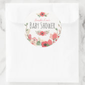 Tuin Bloemen Baby shower Ronde Sticker (Tas)