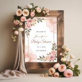  Tuin Bloemen Baby shower Welkom Poster