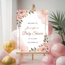  Tuin Bloemen Baby shower Welkom Poster