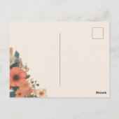 Tuin Bloemen Bewaar De Datum Met Foto Briefkaart (Achterkant)