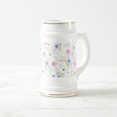 Tuin Bloemen Bier Stein Bierpul (Voorkant rechts)